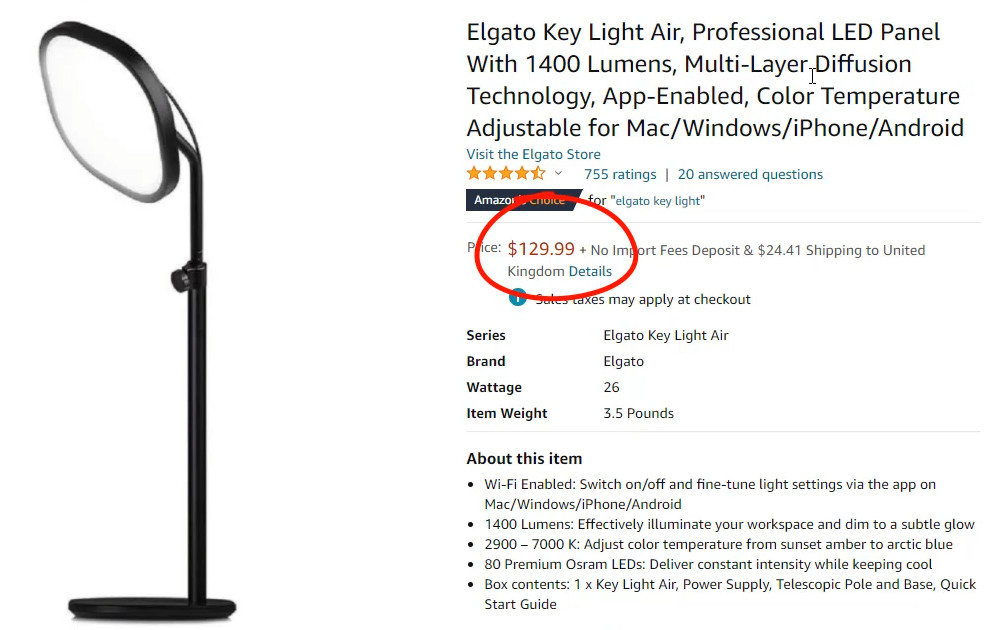 elgato key light air alternative